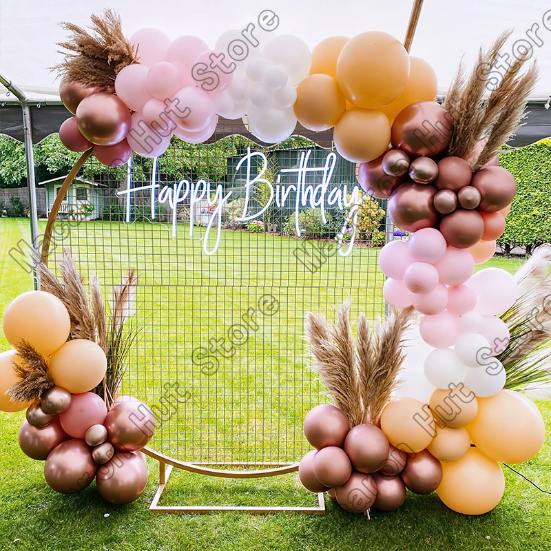 

85pcs Cream Peach Latex Balloons Kit Garland Background Baby Shower Wedding White Balon Birthday Party Festival Event Decoration