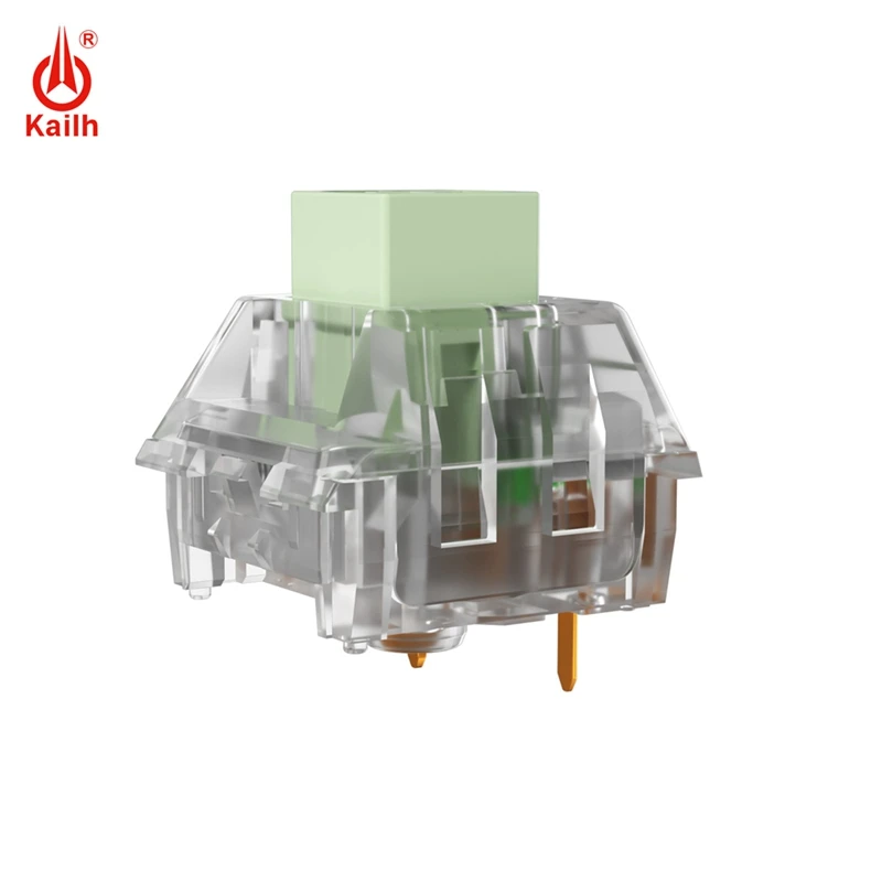 Kailh Box Keyboard Switch Crystal Jade 5pin Tactile Mechanical Keyboard Switches IP56 Waterproof Dustproof Clicky Translucency