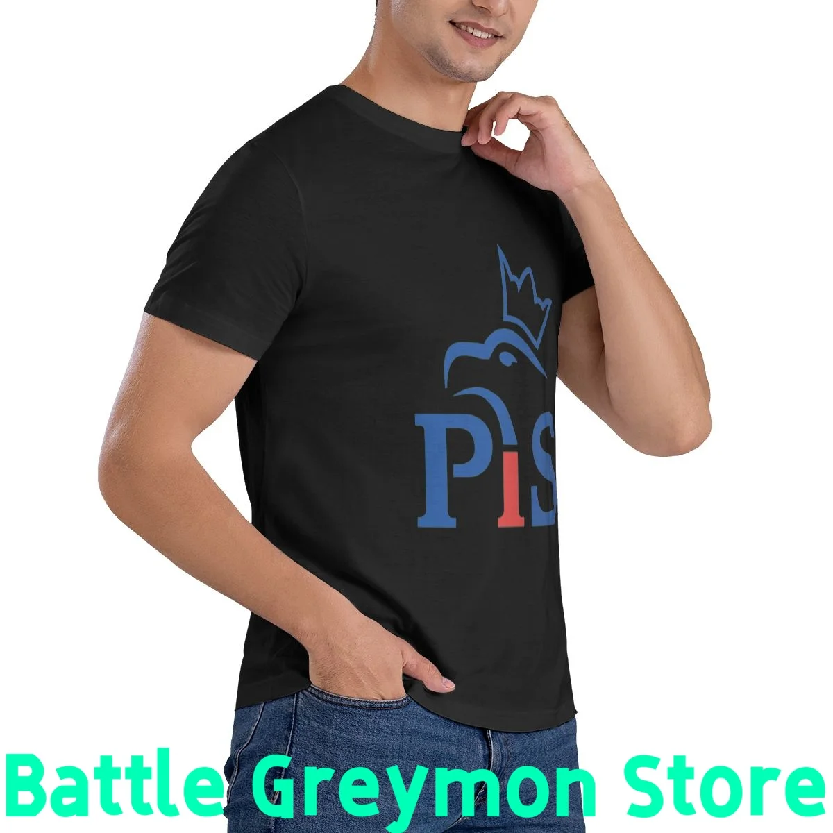 Модная мужская футболка с принтом и круглым вырезом летняя хлопковая коротким