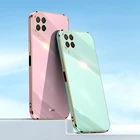 Жидкий чехол для телефона с квадратным покрытием для Huawei Nova 7 7i Pro SE, роскошные противоударные Чехлы для девочек Nova7i Nova7 7Pro, Fundas Coque