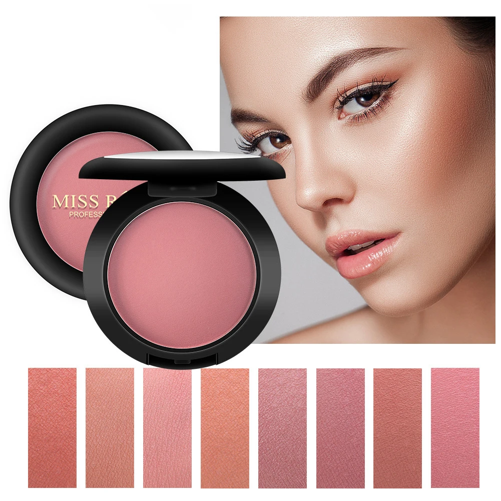 

12 Colors Matte Blusher Long Lasting Brighten Concealer Professional Makeup Blush Rouge Powder Cake Comestics