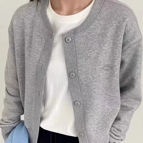 Свободная бейсбольная форма с рукавами реглан и вышивкой в стиле ретро свободная