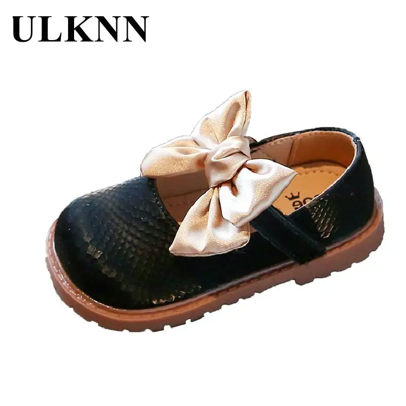 

Обувь принцессы ULKNN для девочек, новинка весны 2022, кожаная обувь с бантом для маленьких девочек, детская обувь с мягкой подошвой, летняя обув...