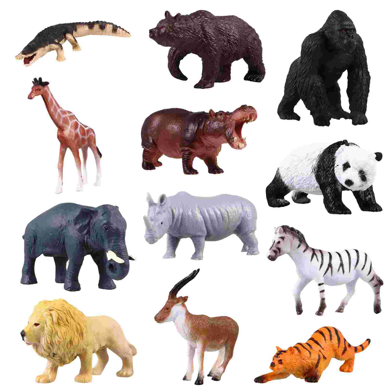 

12pcs Plastic Animals Toys Simulation Forest Teaching Model Toys Kids Toys