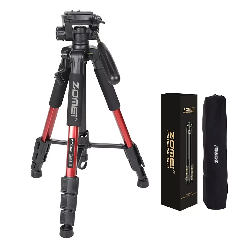 

ZOMEI Q111 Professional Portable Travel Aluminum Camera Tripod&Pan Head for SLR DSLR Digital Camera Three color