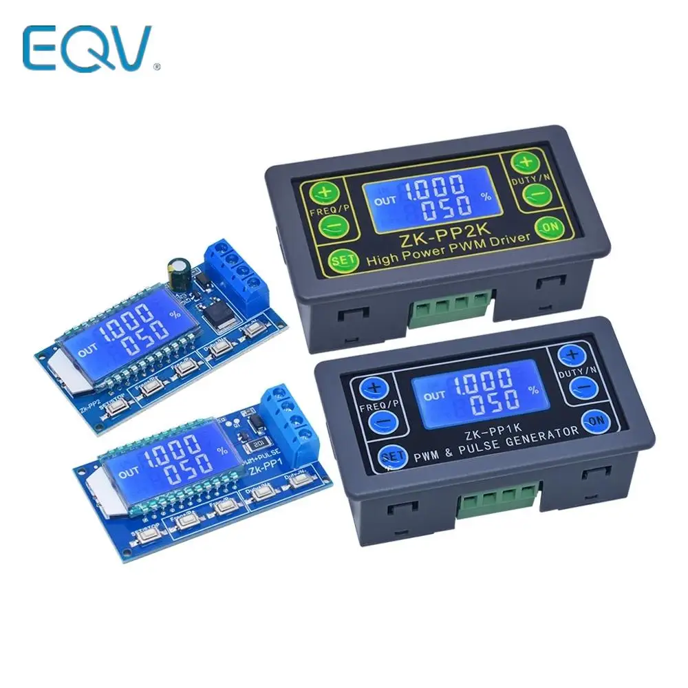 

ZK-PP1K Dual Mode Signal Generator ZK-PP2K PWM Motor Speed Controller Regulator 8A 150W Frequency Duty Cycle Adjustable Module