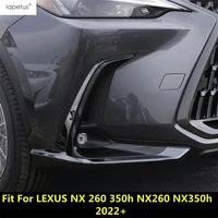 front bumper corner protector fog light lamp eyebrow decor trim car accessories for lexus nx 260 350h nx260 nx350h 2022 2023