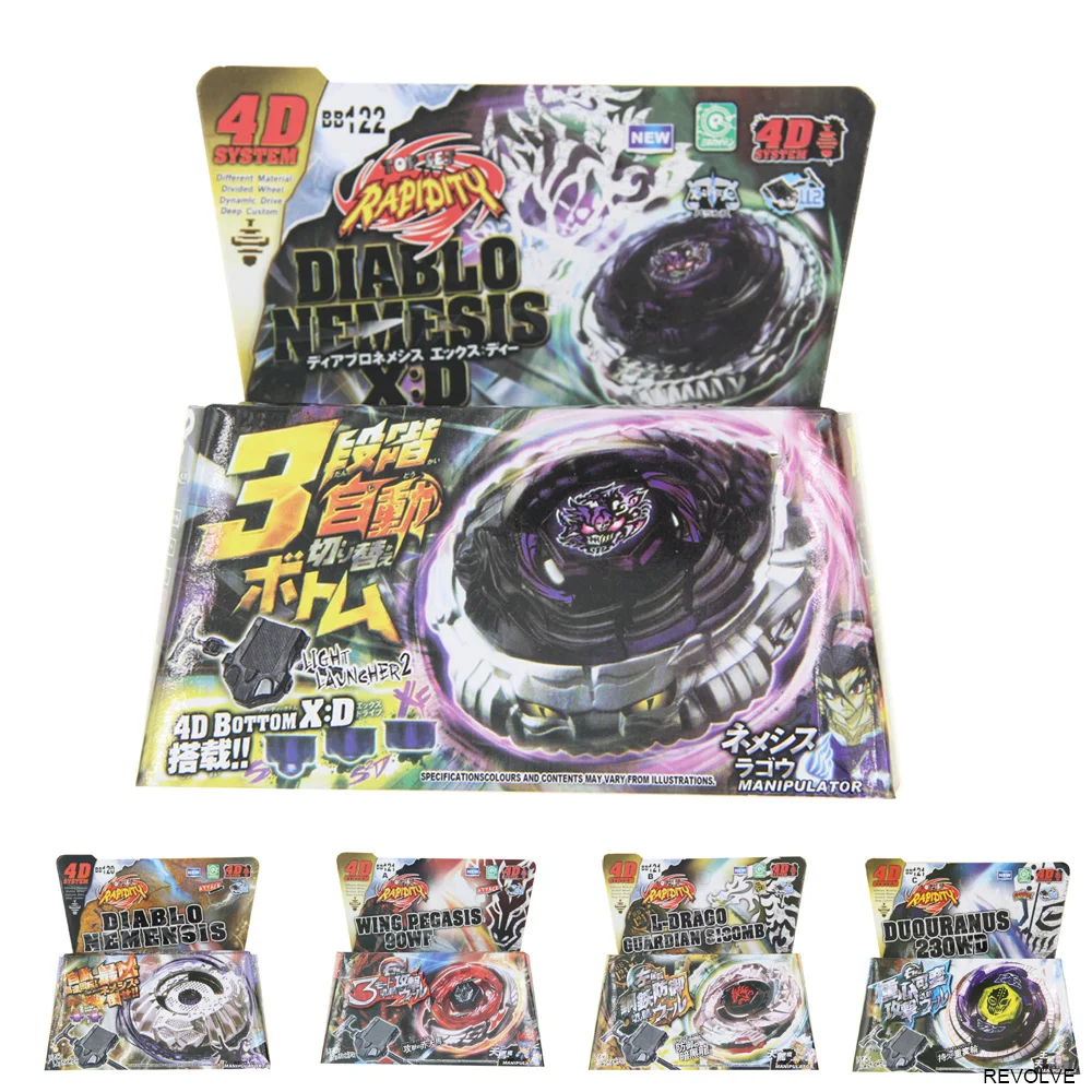 Флуоресцентный вращающийся Топ B122, диабет, немезис X:D, металлическая флуоресцентная модель