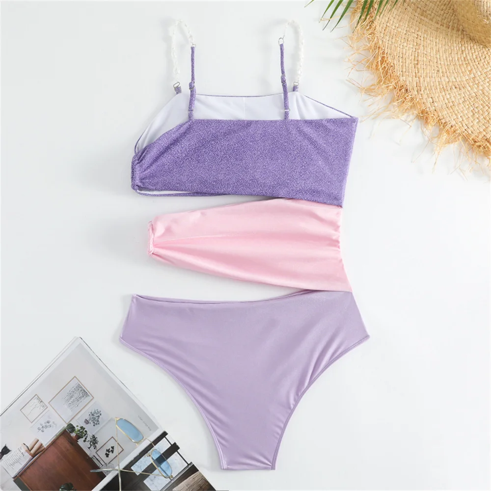 Цельный купальник сексуальный женский боди монокини с эффектом пуш-ап