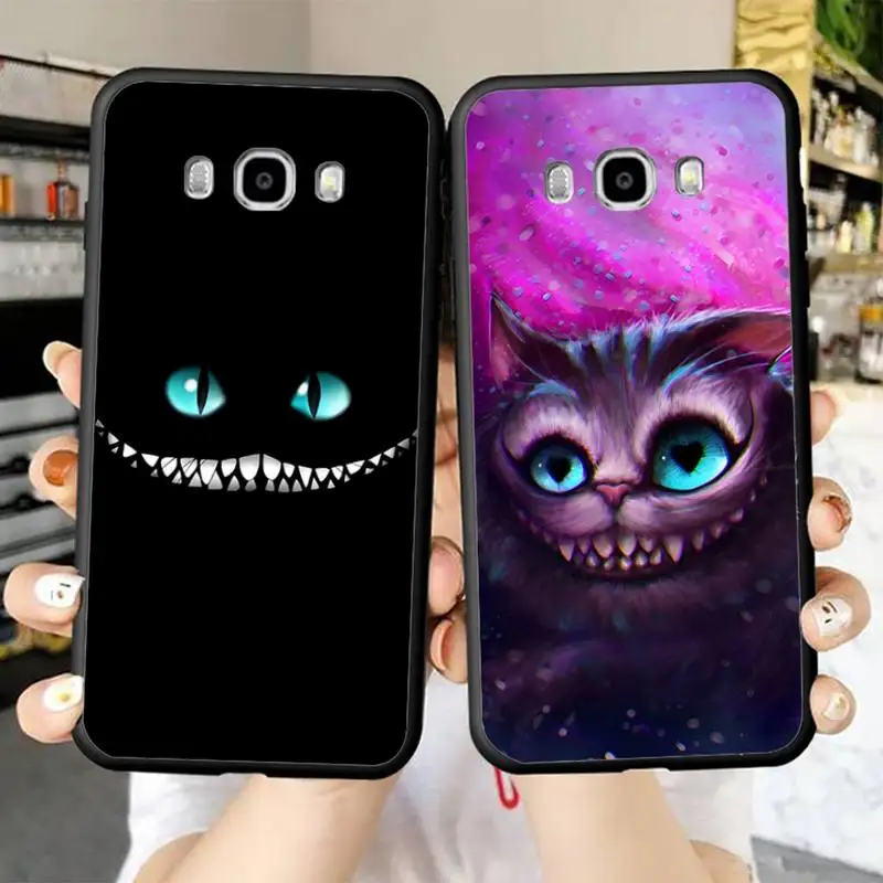 

Disney Alice in Wonderland Cheshire Phone Case for Samsung J 2 3 4 5 6 7 8 prime plus 2018 2017 2016 core