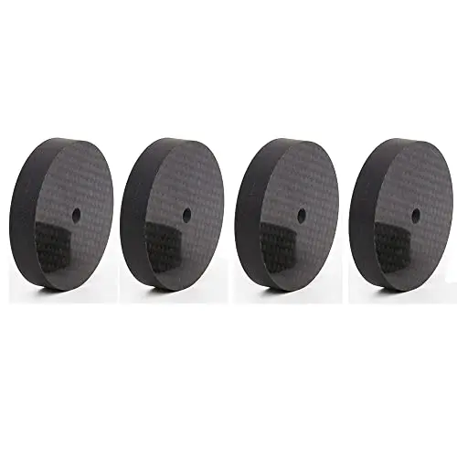 

4Pcs Carbon Fiber Speaker Audio Isolation Feet Speaker Spik