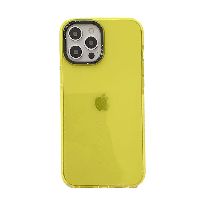 

Чехлы CASETIFY из чистого желтого ТПУ для iPhone 13, 12, 14 Pro Max, XR, XS Max, 14, 7, 8 Plus, Дамская девушка, противоударный мягкий прозрачный чехол D0401