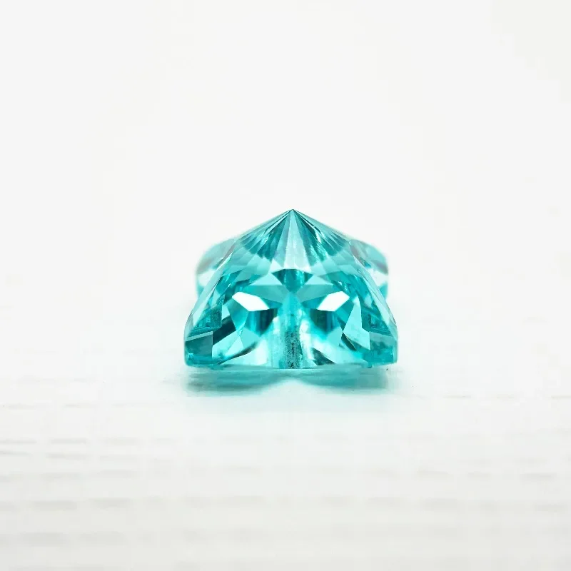 Фото Искусственно выращенный Paraiba с огранкой «Квинкункс», неоново-синий цвет, для изготовления ювелирных изделий своими руками, инкрустации колец и ожерелий, с возможностью выбора, сертификат AGL №5