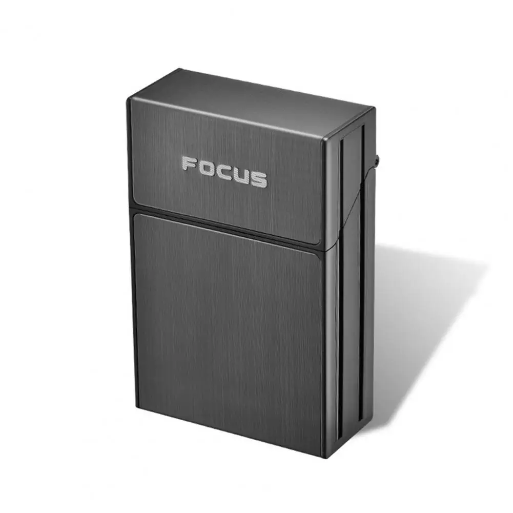 Удобный Износостойкий чехол для хранения 20 сигарет металлический с дозатором