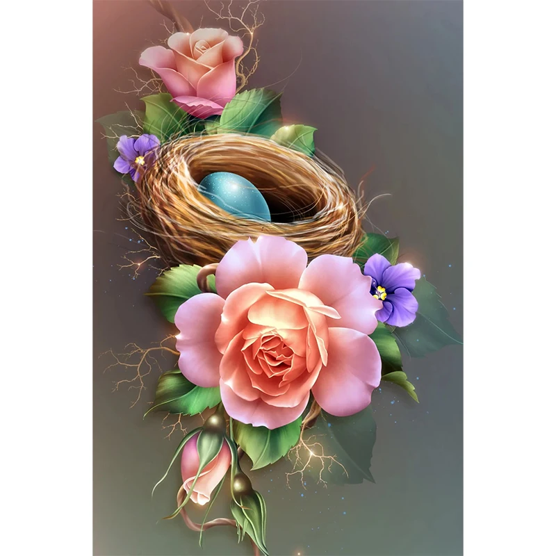 

5D Diamond Painting Full Square Drill Bird's Egg DIY Diamond Embroidery Animal Rhinestones Picture Diamond Mosaic Home Decor