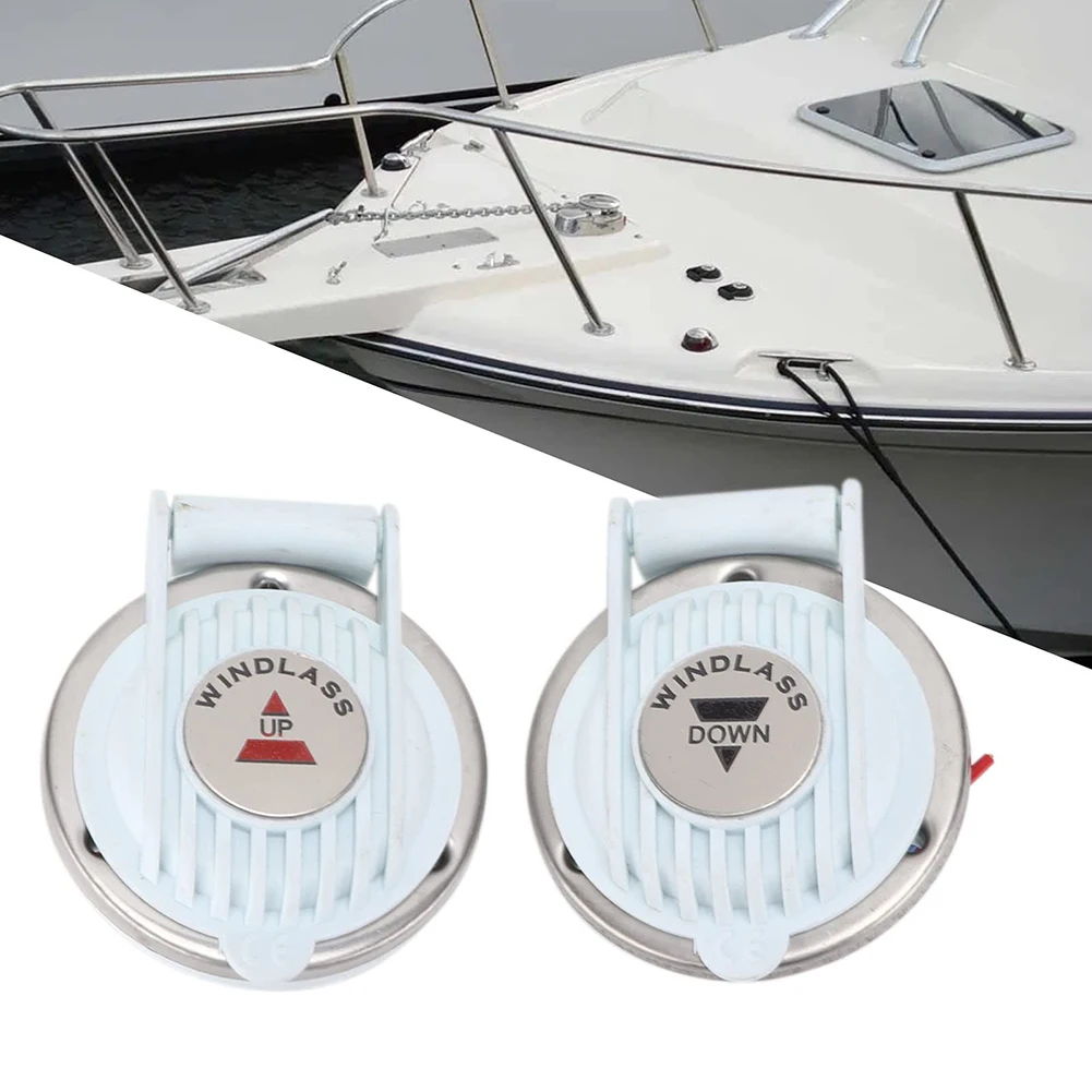 

2pcs Windlass Foot Switch Up And Down DC 12V/24V For Marine Boat Ship Anchor Marine Universal Windlass Foot Switch Up Kayaking