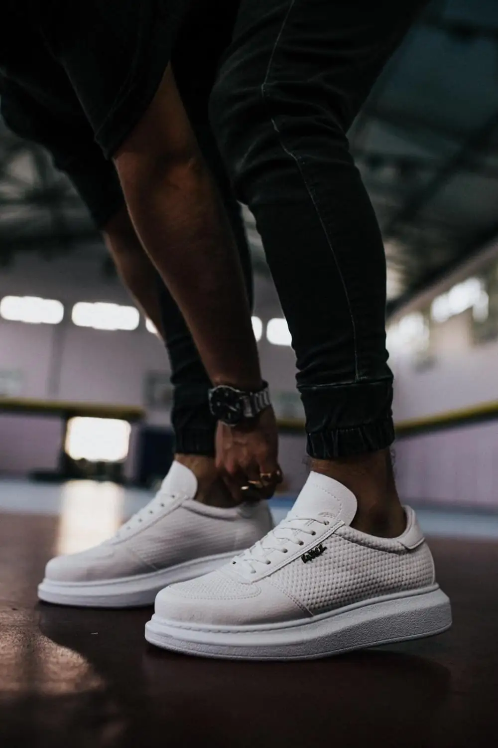

Knack Men's Casual Shoes White Color Summer High Sole Non Leather Flashy Quality Hiking Sneakers mens shoes casual men sneakers barefoot shoes casual shoes man shoes luxury shoes safety shoes anime shoes sneaker ​042