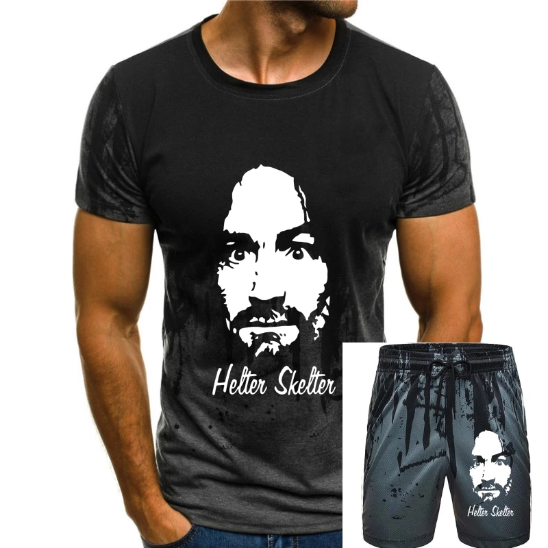 

Summer Charles Manson Black 100% Cotton T-shirt women t shirt