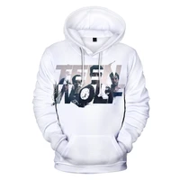 simple style print tv series teen wolf 3d hoodies men women hip hop harajuku spring autumn kids streetwear 3d unisex pullovers