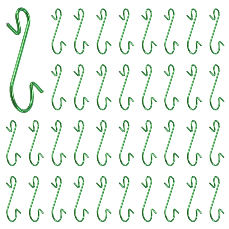 

200 шт., декоративные крючки для новогодней ёлки