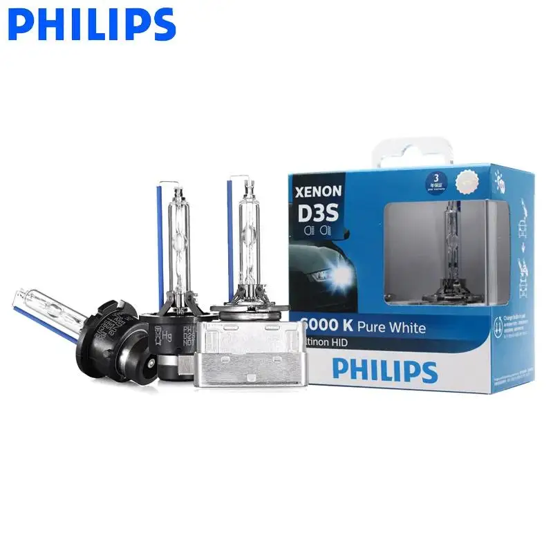 Philips Hid Ксеноновые Лампы Для Фар D1s D2s D2r D3s D4s Ultinon 35 Вт 6000 К Холодные Белые