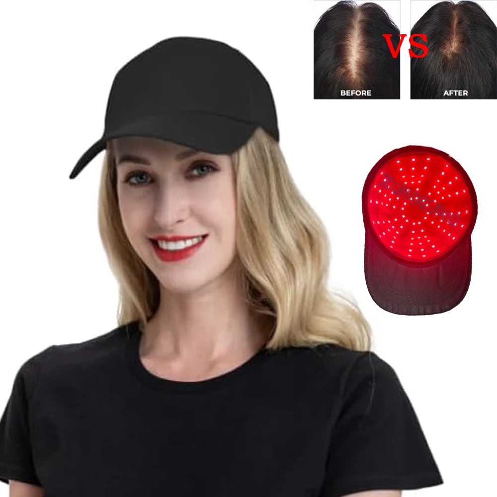 Шапочка с красным светом для быстрого роста волос 96 шт. шапочка терапии