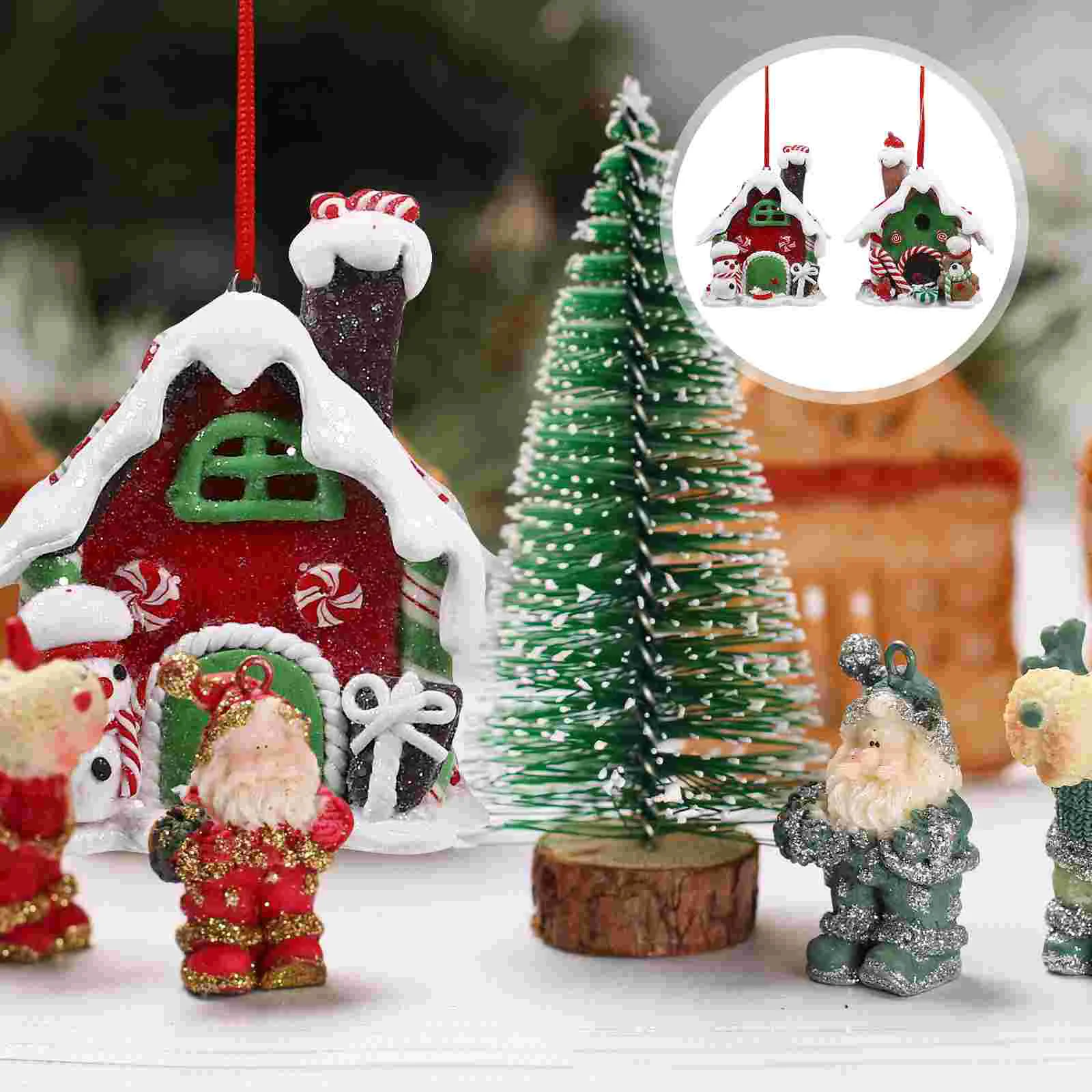 Роскошный рождественский пряничный домик домашний декор деревенские домики