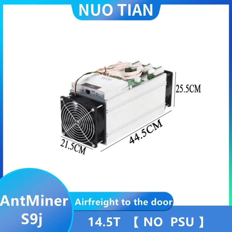 

Used AntMiner S9j 14.5T no PSU BTC BCH Miner Better Than S9 S9i 13.5T 14T