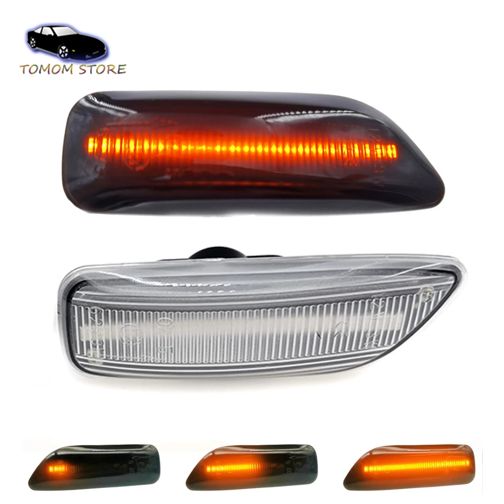 

2 шт. светодиодный передний боковой маркер указатель поворота лампа для Volvo S60 S80 V70 XC70 XC90 автомобильный мигалка янтарные аксессуары