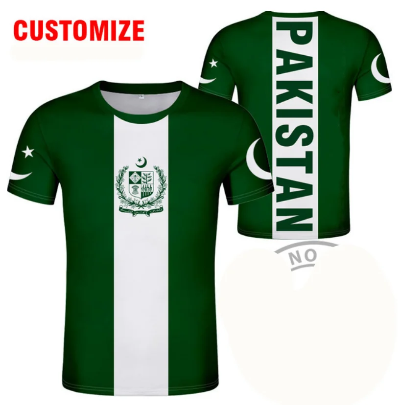 

PAKISTAN T Shirt Diy Free Custom Name Number Pak t-shirt Nation Flag Islam Arabic Islamic Pk Pakistani Arab Print Photo Clothing
