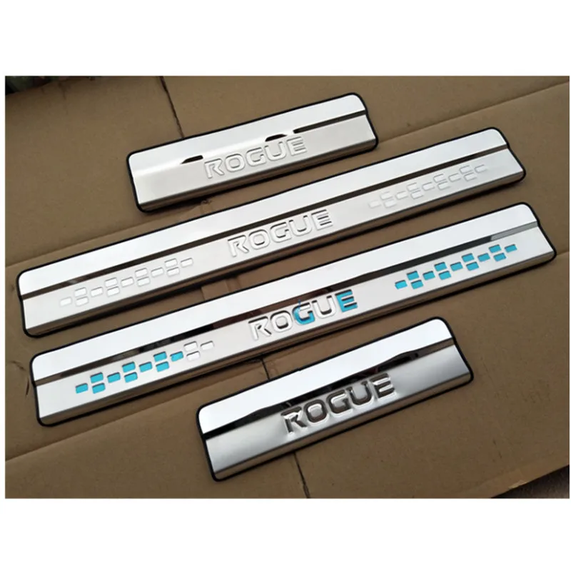 

Stainless Steel Door Sill Car Styling For Nissan Rogue X-Trail T32 2014-2019 2020 Pedal Scuff Cover Protector Sticker P