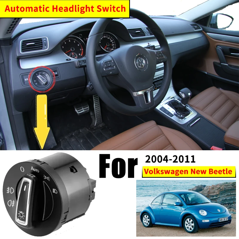 Автоматический переключатель фар для Volkswagen New Beetle B Grupo 2004-2011 2005 2006 2010