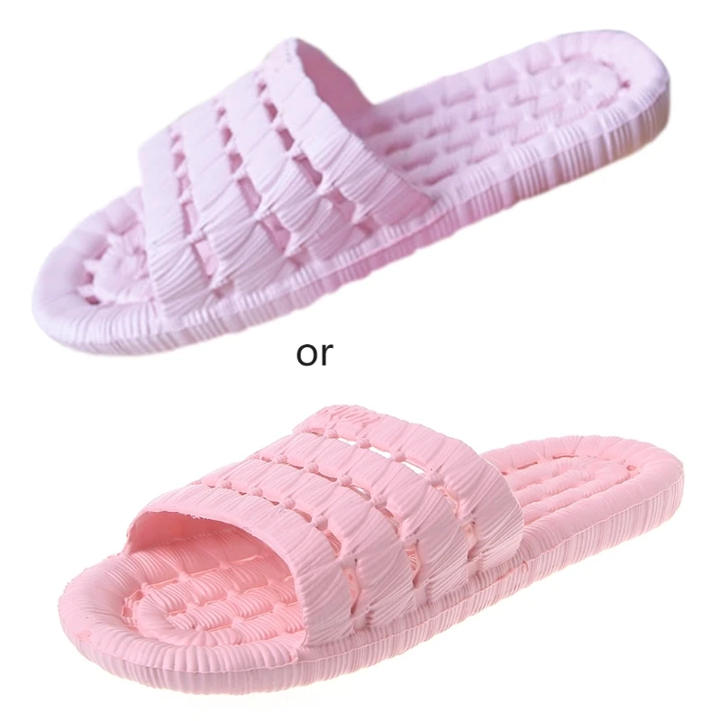 

Женские мягкие пластиковые шлепанцы для ванной/душа/СПА, повседневные стильные сандалии на плоской подошве