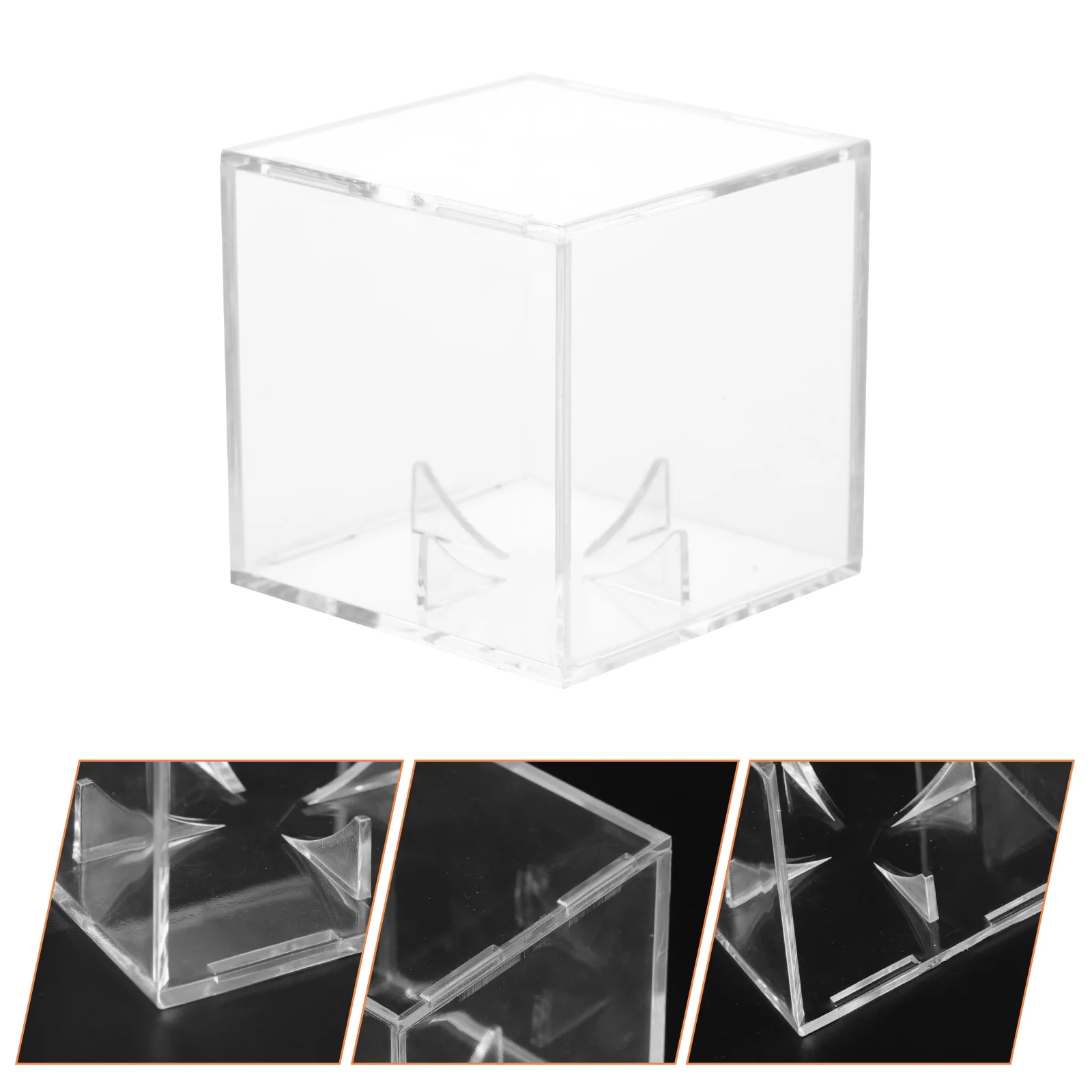 

Creative Thickened Transparent Convenient Baseball Displaying Holder Baseball Display Case for Gym Shop Home