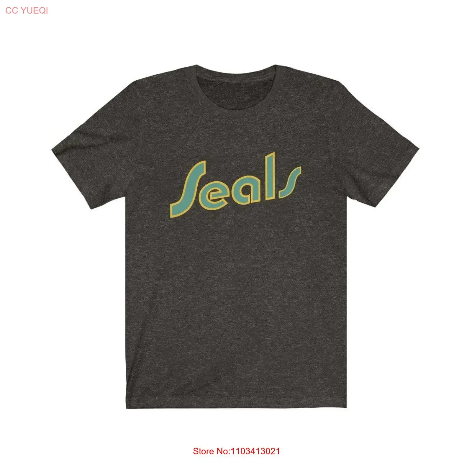 Фото Хоккейная футболка Columbus Golden Seals, винтажная, с эффектом потертости, для повседневной носки, удобная, мягкая, дизайнерская одежда, универсальная. №1