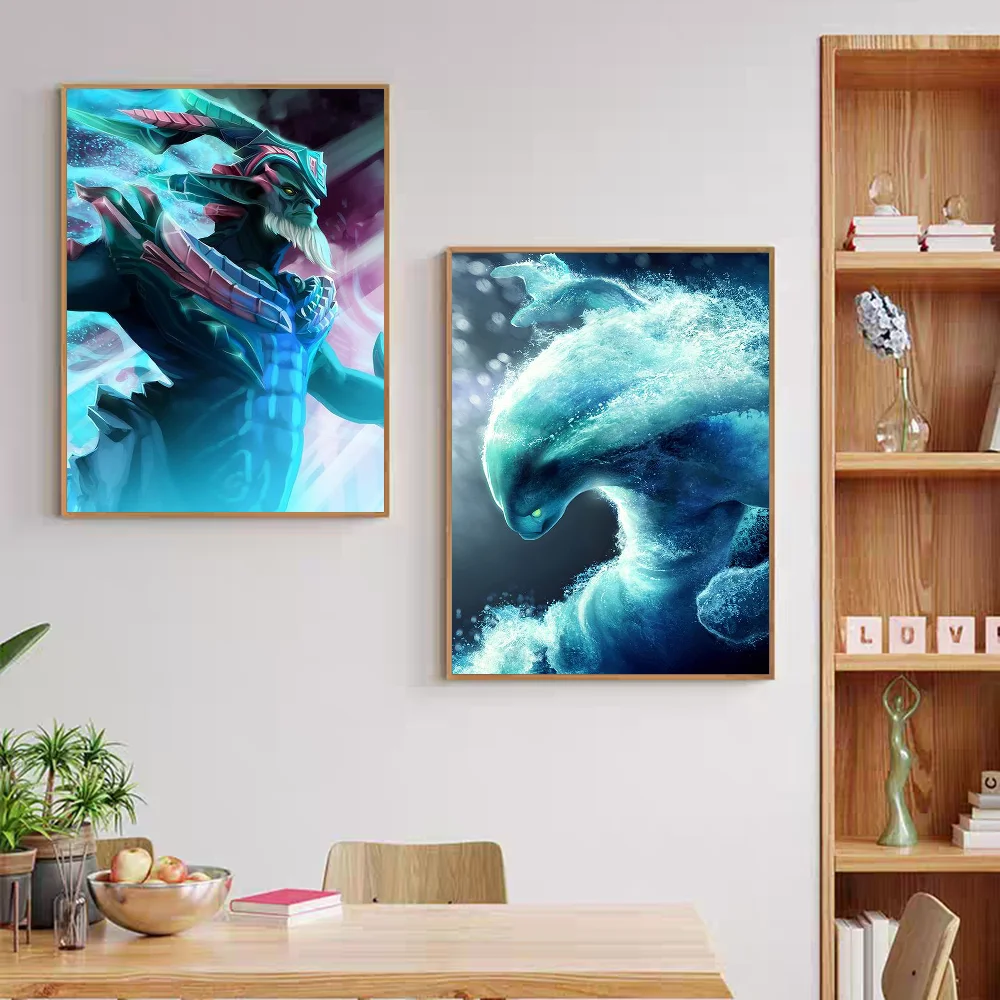 Dota2 Whitepaper Poster Retro Kraft Paper Sticker DIY Room Bar Cafe Vintage Decorative Painting