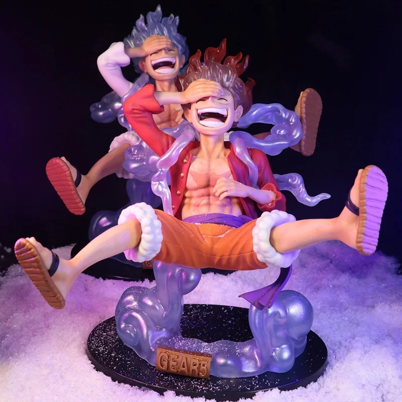 

17 см ПВХ Аниме One Piece Luffy Gear 5 фигурка Sun God Nikka фигурка героя Статуя Коллекционная модель Кукла игрушки для детей подарок