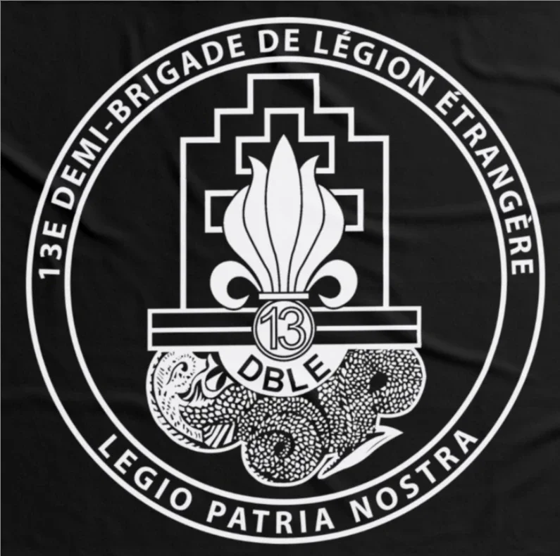 Футболка French Foreign Legion 13th Demi-Brigade новая летняя повседневная мужская футболка из 100%