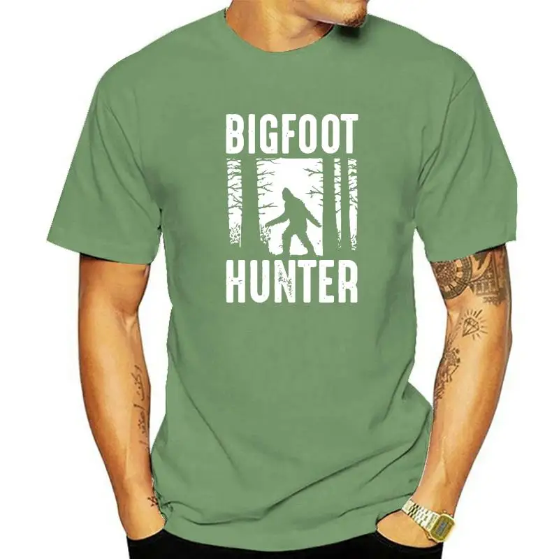

Bigfoot Hunter Funny Bigfoot Believer Sasquatch Gift Slim Fit Birthday T Shirts Cotton Youth Tops Tees Birthday