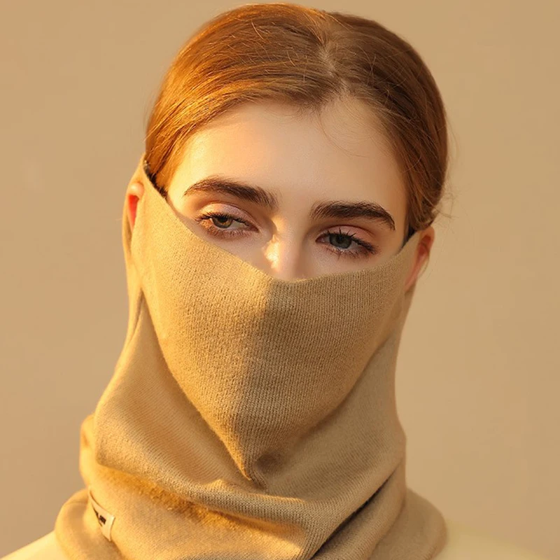 

Knitted Bib Neck Tube Ear Warmer Fishing Skating Running Sport Scarf Face Mask Camping Hiking Neck Warmer Warm Cycling Headwear