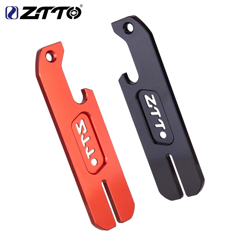 

ZTTO Bottle Opener with Rotor Truing Slot Wrench Brake Rotor Alignment Truing Tool MTB Disc Repair Tools Bicycle Brake Disc Tool