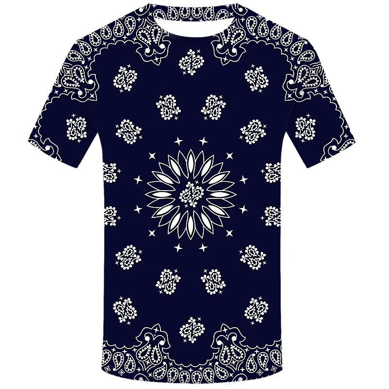 

Red Bandana 3d Print Fashion T Shirt Men Hip Hop Cool Streetwear Funny T-shirt Men Casual Short Sleeve Tee Tops O-neck Clothes