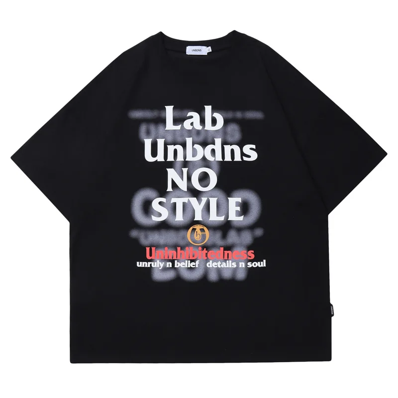 

Футболка мужская с пушистыми буквами, уличная одежда в стиле хип-хоп, хлопковая Свободная рубашка с коротким рукавом, Топ в стиле Харадзюку, ...