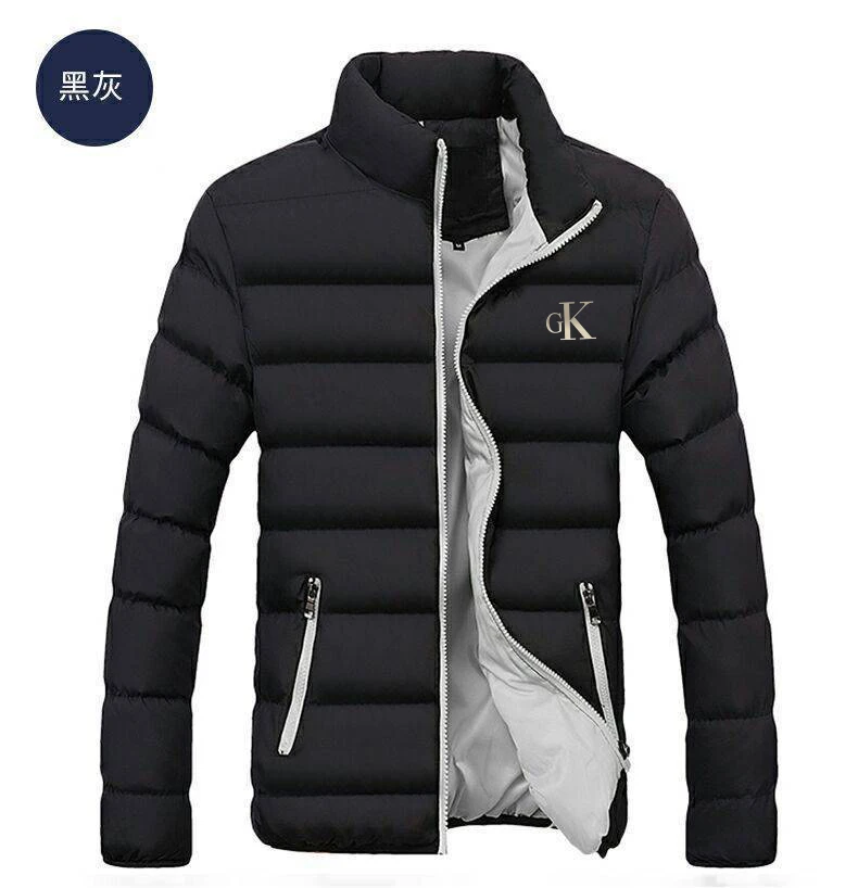 Homens jacke blusão algodão acolchoado jaqueta casual esportes outono inverno masculino gola quente grosso parkas jaqueta juvent