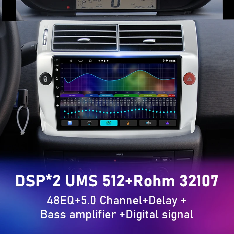 voice for citroen c4 c triomphe quatre 2004 2014 car radio multimedia carplay 2din dvd head unit stereo speaker audio android 11 free global shipping