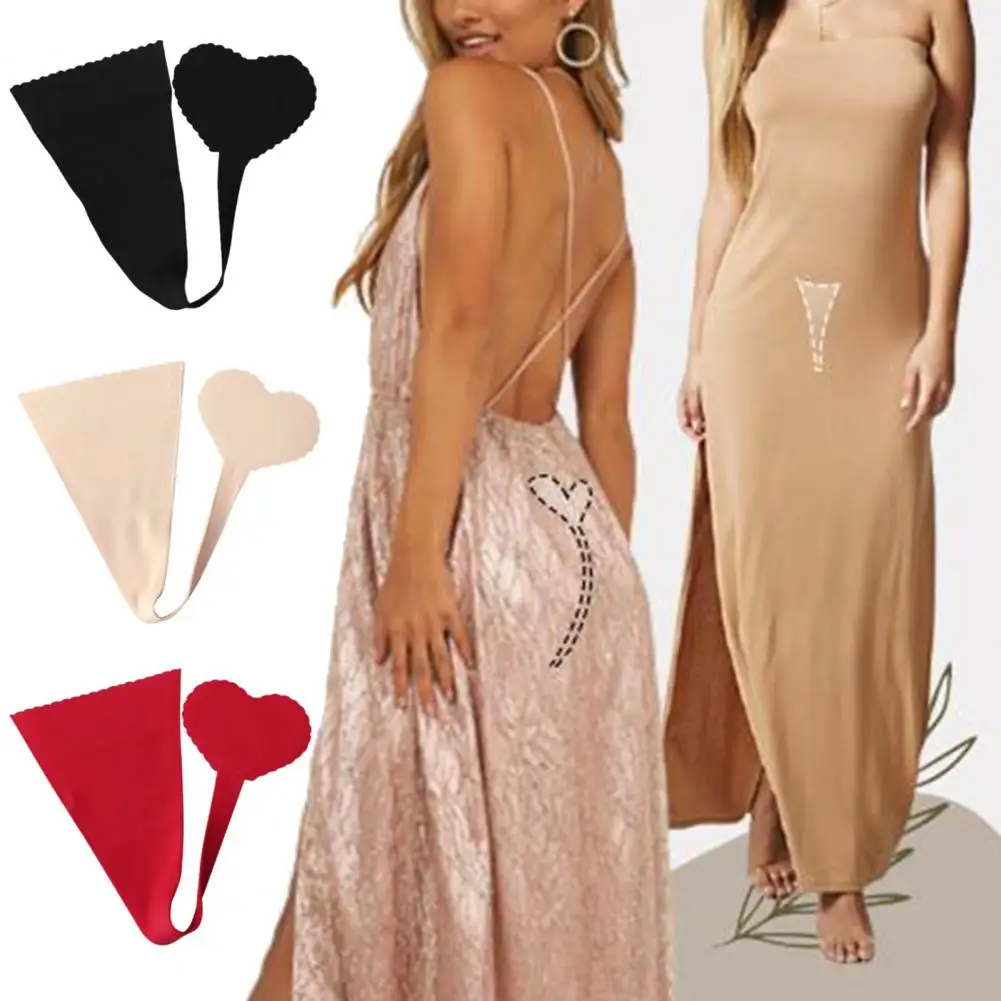 

Nylon Premium Strapless C-string 3 Colors Briefs All-Matched for Dresses
