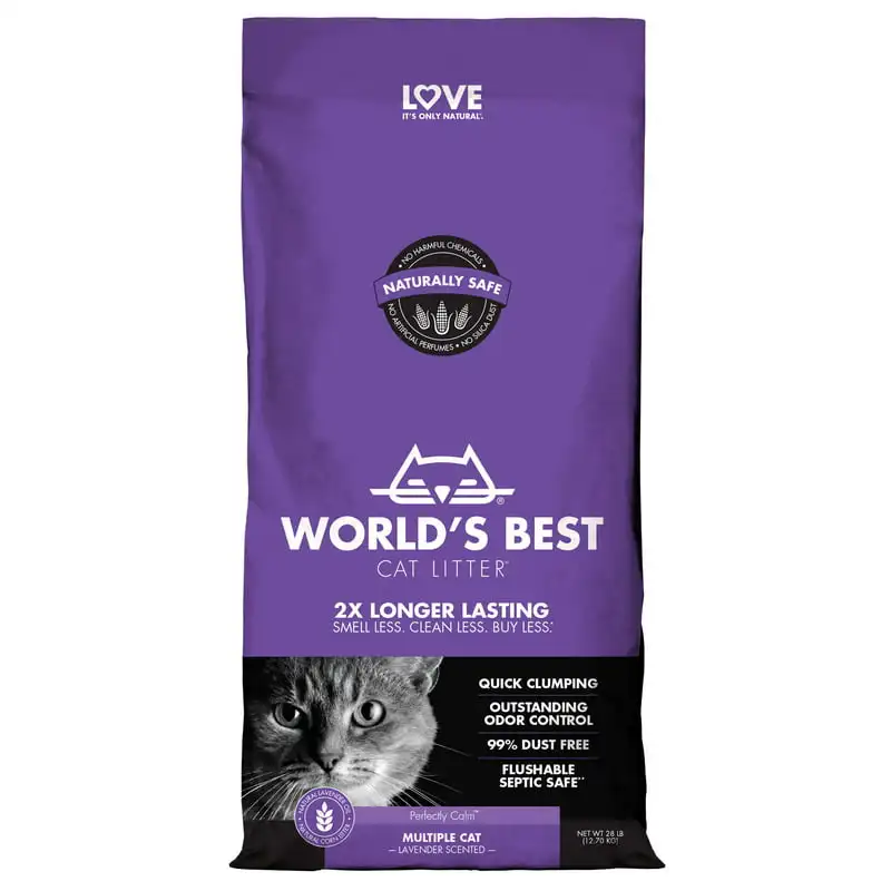 

World's Best Cat Litter Lavender Scented Cat Litter 28 lb