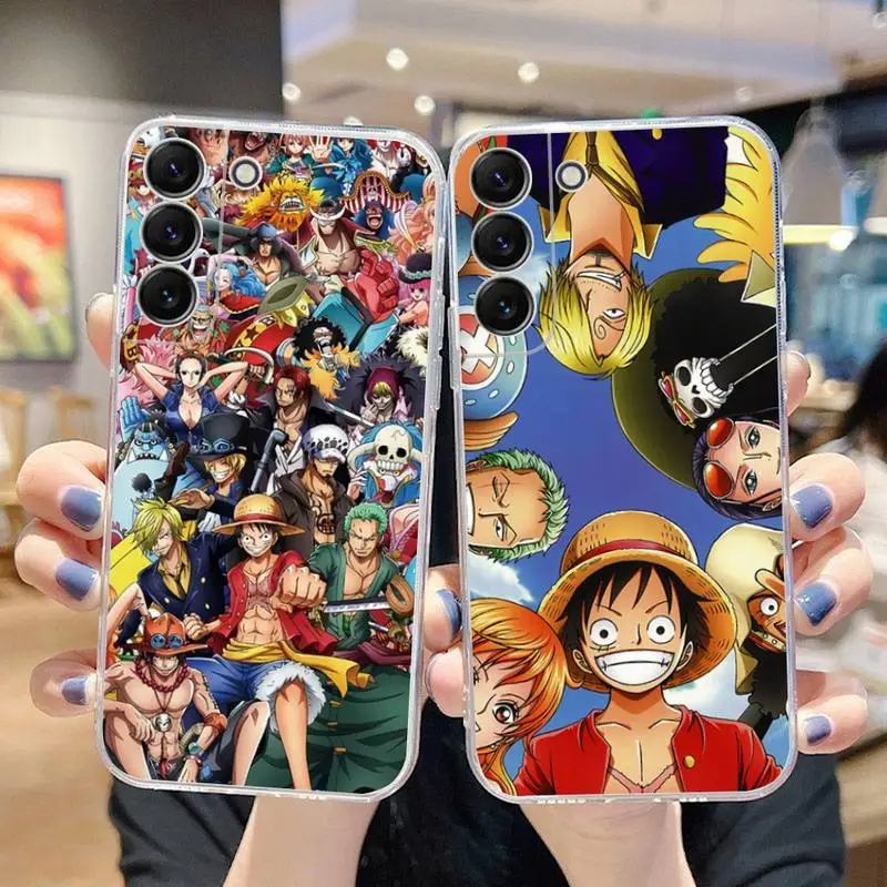 Купи One Piece Luffy Roronoa Zoro Phone Case For Samsung Galaxy S22 S21 Ultra S20 S30 FE S8 S9 S10 5G Plus Soft Transparent Cover за 120 рублей в магазине AliExpress