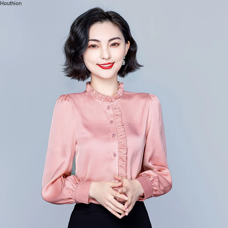 

Women's Blouse Solid New Fashion Short Sleeve Chiffon Shirt Button Casual Top Korean Summer Female Clothes Movafag