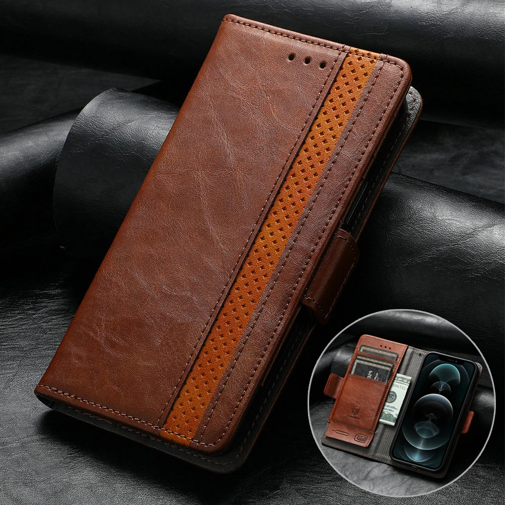 

For Poco F5 Pro X4 M4 X5 5G Flip Case RFID Leather Wallet Capa Xiaomi Poco M6 M4 M5s M5 X4 F4 GT C40 M 4 X 5 F C51 Luxury Cover
